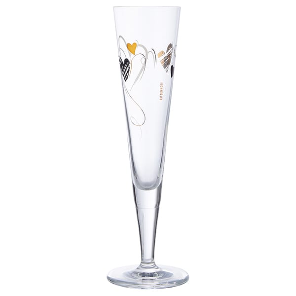 GOLDNACHT CHAMPAGNE GLASS #35 BY CHRISTINE KORDES